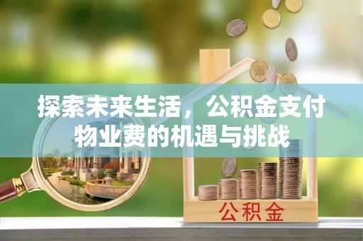 苏澳探索未来生活，公积金支付物业费的机遇与挑战