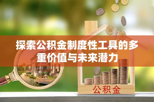 苏澳探索公积金制度性工具的多重价值与未来潜力