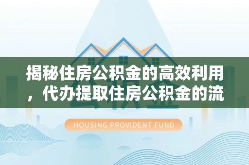 苏澳揭秘住房公积金的高效利用，代办提取住房公积金的流程与技巧