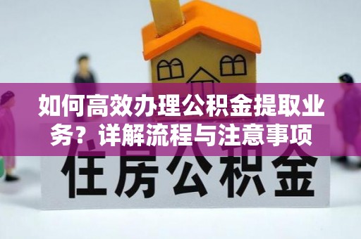 苏澳如何高效办理公积金提取业务？详解流程与注意事项