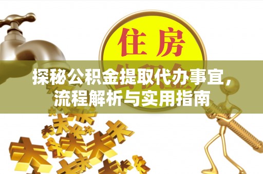 苏澳探秘公积金提取代办事宜，流程解析与实用指南