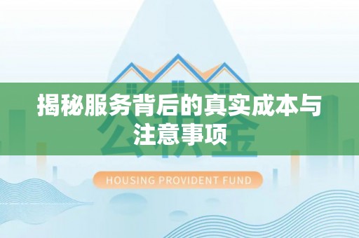苏澳揭秘服务背后的真实成本与注意事项