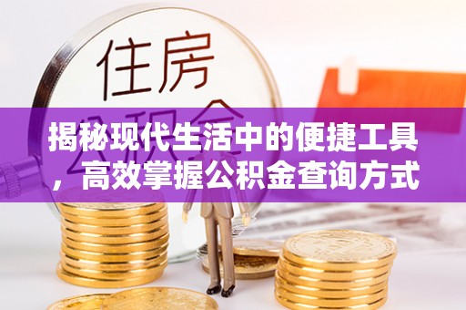 苏澳揭秘现代生活中的便捷工具，高效掌握公积金查询方式