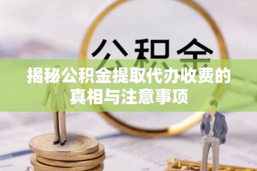苏澳揭秘公积金提取代办收费的真相与注意事项