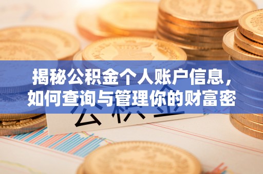 苏澳揭秘公积金个人账户信息，如何查询与管理你的财富密码