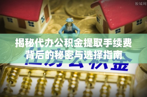 苏澳揭秘代办公积金提取手续费背后的秘密与选择指南