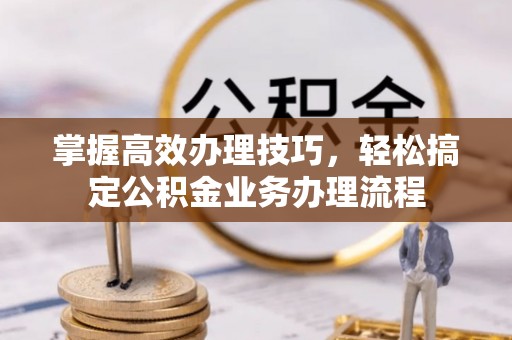苏澳掌握高效办理技巧，轻松搞定公积金业务办理流程