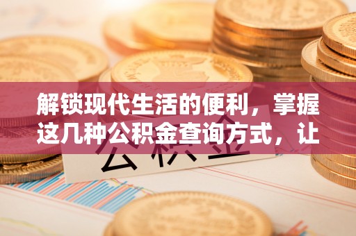 苏澳解锁现代生活的便利，掌握这几种公积金查询方式，让理财更轻松
