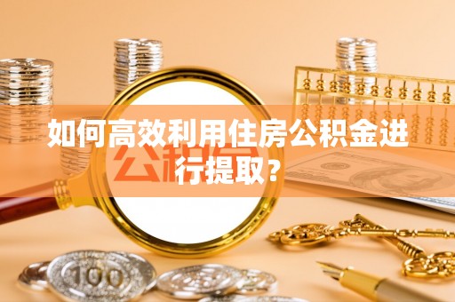 苏澳如何高效利用住房公积金进行提取？